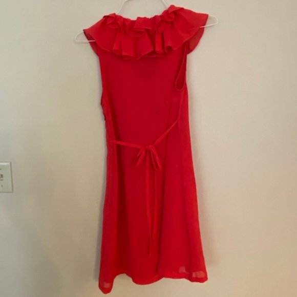 Red Ruffle Dress - Picture 4 of 4